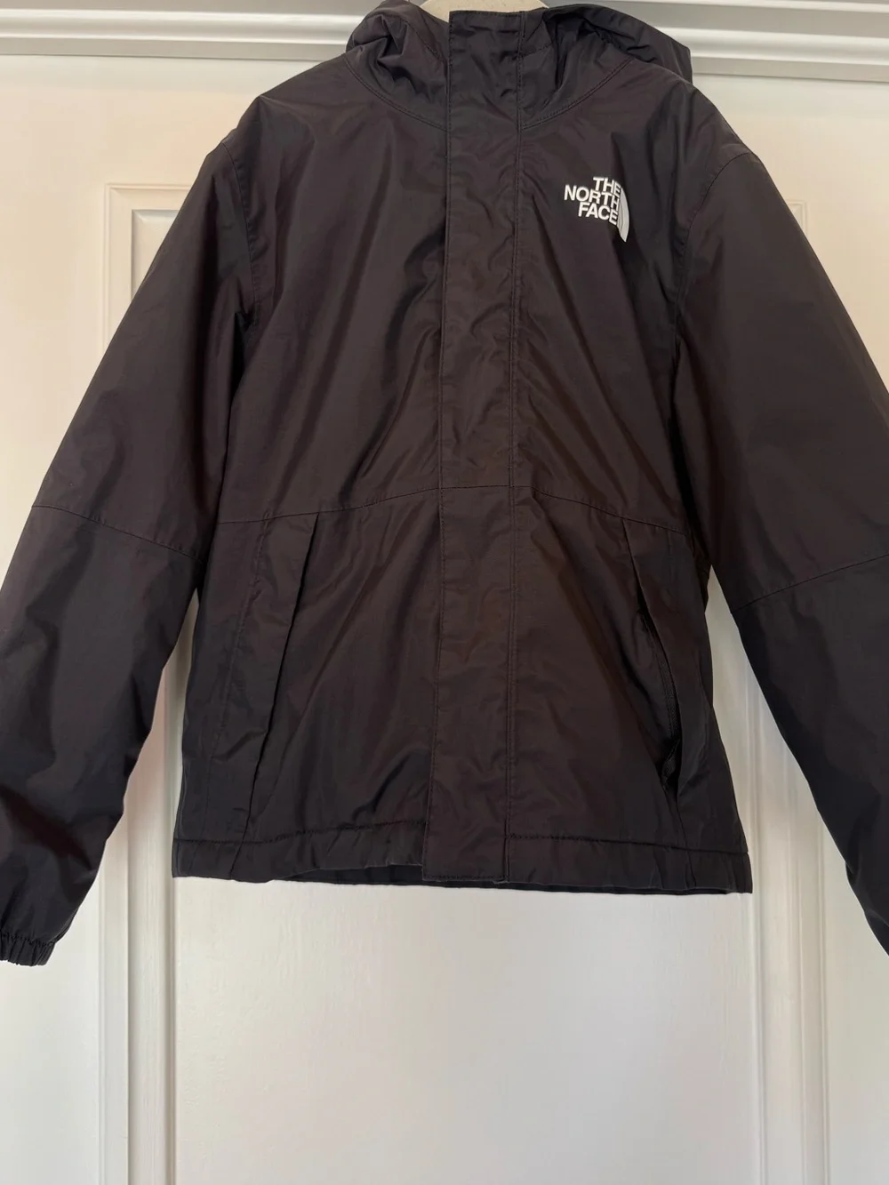 The North Face Black Hooded Windbreaker Jacket